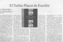 El turbio placer de escribir  [artículo] Jéssica Atal