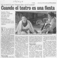 Cuando el teatro es una fiesta  [artículo] Marietta Santí