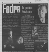 Fedra la pasión inevitable  [artículo] Marcela Fuentealba