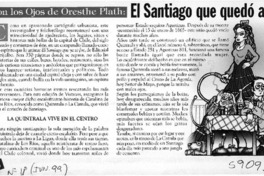 Con los ojos de Oreste Plath, el Santiago que quedó atrás  [artículo]