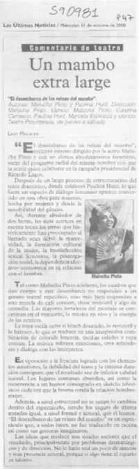 Un mambo extra large  [artículo] Lady Macbeth