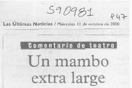 Un mambo extra large  [artículo] Lady Macbeth