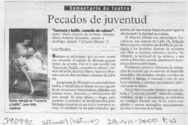 Pecados de juventud  [artículo] Lady Macbeth