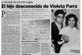 El hijo desconocido de Violeta Parra