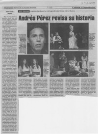 Andrés Pérez revisa su historia  [artículo] Andrea González