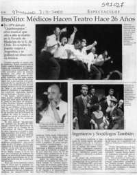 Insólito, médicos hacen teatro hace 26 años  [artículo]