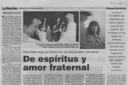 De espíritus y amor fraternal  [artículo] Andrea González