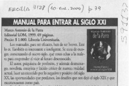 Manual para entrar al siglo XXI  [artículo] Gloria Guerra
