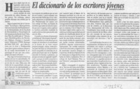 El diccionario de los escritores jóvenes  [artículo] Rodrigo Larraín