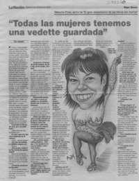 "Todas las mujeres tenemos una vedette guardada"  [artículo] Willy Haltenhoff