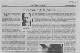 El demonio de la poesía  [artículo] Jorge Edwards
