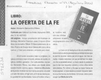 La oferta de la fe  [artículo]