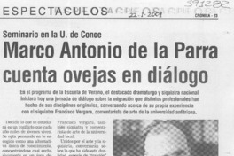 Marco Antonio de la Parra cuenta ovejas en diálogo  [artículo]