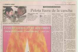 Pelota fuera de la cancha