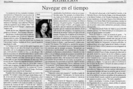 Navegar en el tiempo  [artículo] Sara Vial