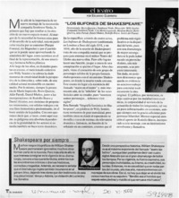 Los bufones de Shakespeare  [artículo] Eduardo Guerrero del Río