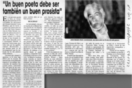 "Un buen poeta debe ser también un buen prosista"  [artículo]