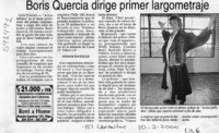Boris Quercia dirige primer largometraje  [artículo]