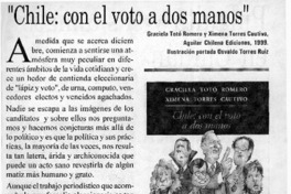 Chile, con el voto a dos manos  [artículo]