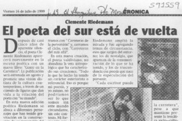 El poeta del sur está de vuelta  [artículo]