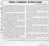 Sueños y espejismos, de Matías Rafide  [artículo] José Vargas Badilla