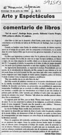 Sol de acero  [artículo] Antonio Rojas Gómez