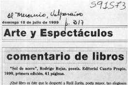 Sol de acero  [artículo] Antonio Rojas Gómez