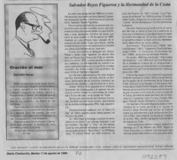 Salvador Reyes Figueroa y la hermandad de la Costa  [artículo]