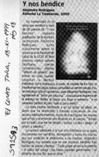 Y nos bendice  [artículo]