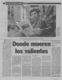 Donde mueren los valientes  [artículo] Rosa María Verdejo