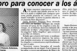 Lanzan libro para conocer a los ángeles  [artículo]