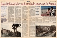 Rosa Robinovitch y su historia de amor con La Serena