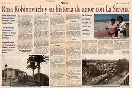 Rosa Robinovitch y su historia de amor con La Serena
