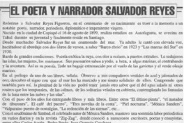 El poeta y narrador Salvador Reyes  [artículo] José Vargas Badilla