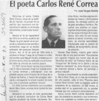 El poeta Carlos René Correa  [artículo] José Vargas Badila