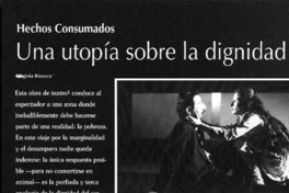 Una utopía sobre la dignidad  [artículo] Virginia Rioseco
