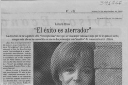 "El éxito es aterrador"  [artículo]