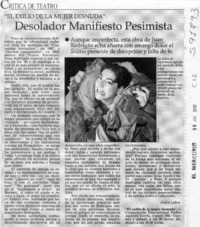 Desolador manifiesto pesimista  [artículo] Pedro Labra