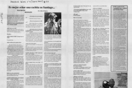 Es mejor echar una cachita en Santiago