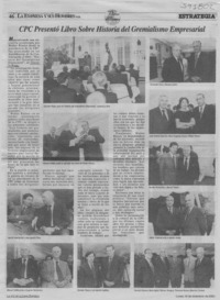 CPC presentó libro sobre Historia del Gremialismo Empresarial  [artículo]