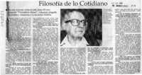 Filosofía de lo cotidiano  [artículo]