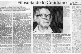 Filosofía de lo cotidiano  [artículo]