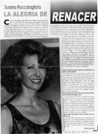 La alegría de renacer  [artículo] Rodrigo Garrido