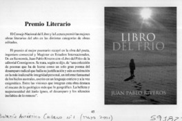 Premio literario  [artículo]