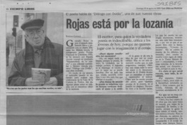 Rojas está por la lozanía  [artículo] Rodrigo Castillo