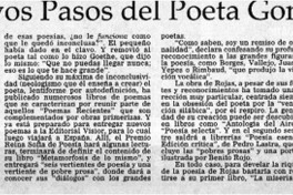 Los nuevos pasos del poeta Gonzalo Rojas  [artículo]