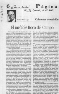 El inefable Roco del Campo  [artículo] Marino Muñoz Lagos