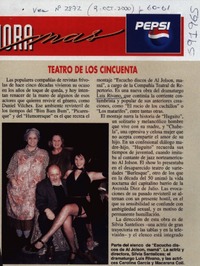 Teatro a los cincuenta  [artículo]