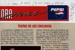 Teatro a los cincuenta  [artículo]