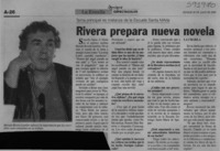 Rivera prepara nueva novela  [artículo]